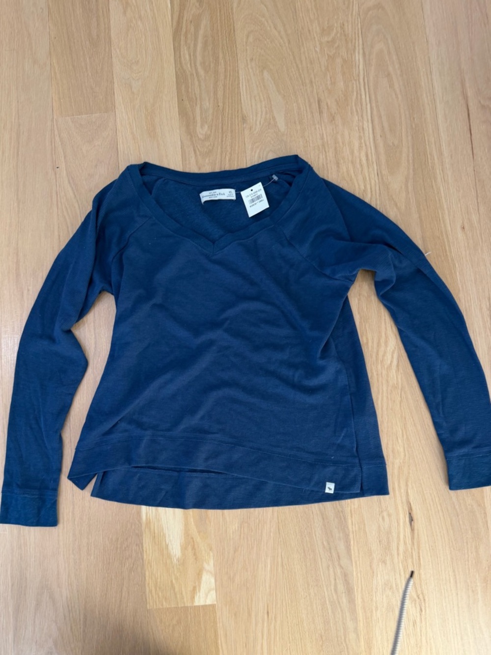 Abercrombie & Fitch Deep Indigo V-Neck Top